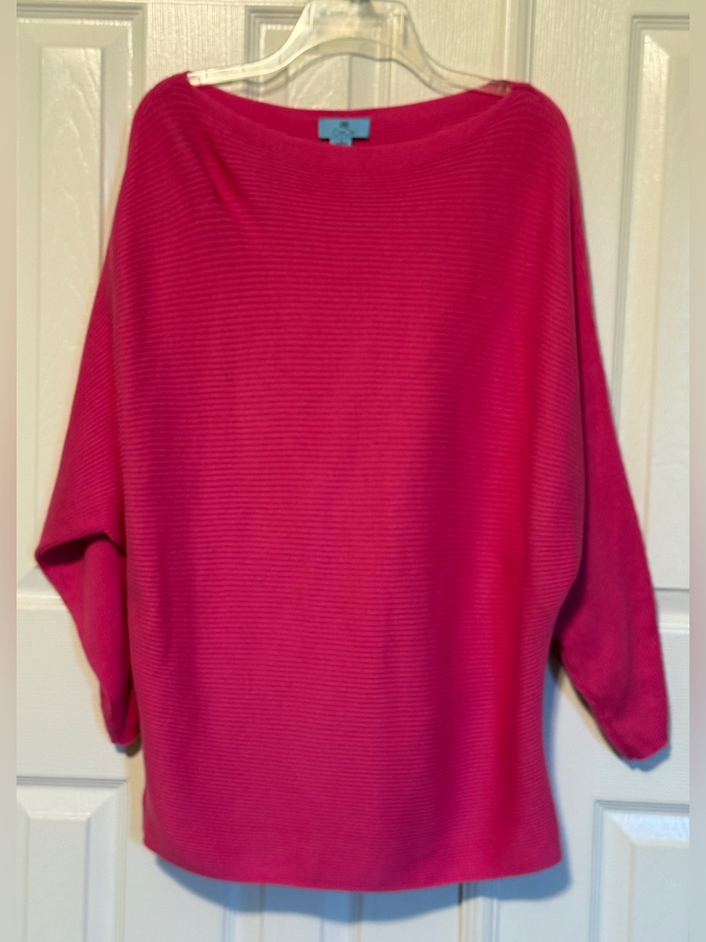 CeCe Pink Pullover Long Sleeve Tunic Sweater Small